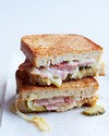 Inside-Out Grilled Ham & Cheese Sandwiches